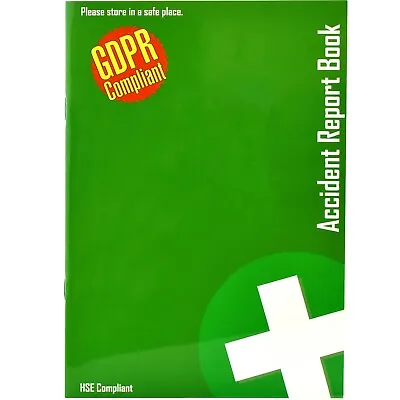 5 X ACCIDENT REPORT BOOKS Data Protection GDPR HSE RIDDOR Compliant A5 Record • £19.98
