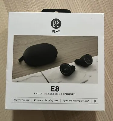 Bang & Olufsen Beoplay E8 Bluetooth Earbuds Truly Wireless Black • $179