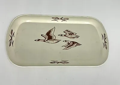 Vintage Metal Tray W Ducks Advertising Die - Draulic Grand Rapids Michigan • $8.99