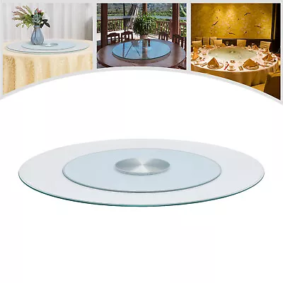 27.56  Glass  Turntable Dining Table Centerpiece Large Tabletop US • $85.99