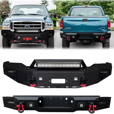 Vijay Fits 1999-2004 Ford F250 F350 Front Or Rear Bumper With AluminumLED Lights • $1059.99