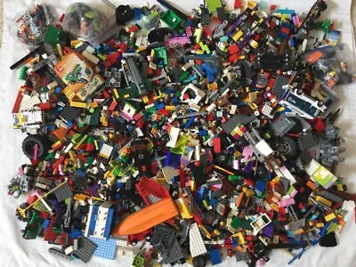 Huge Lot Lego Mixed Pieces From Many Sets 23lb Wheels Boats Cars • $199.98