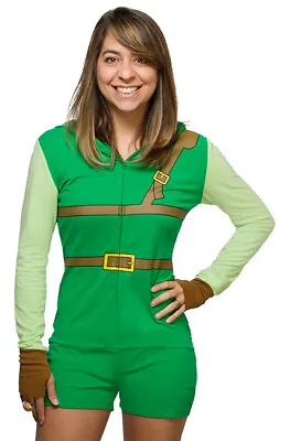 IAM LINK Legend Of Zelda Romper Jumpsuit Pyjamas Costume LICENSED WOMAN S *NEW*  • $49