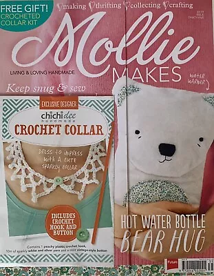 Mollie Makes Magazine Living & Loving Handmade *NEW* Back Issue No 35 With Gift • $18