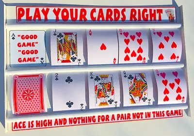 £39.99 • Buy Play Your Cards Right Game With Large Playing Cards 