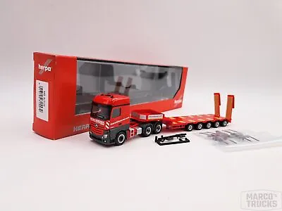 Herpa Mercedes-Benz Actros 18 Bigspace 6x4 Semi Low-loader Semitrailer  Morschhä • $59.90