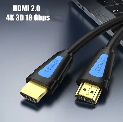 Jasoz HDMI Cable 4K 1M 2M 3M 5M 1080p 3D High Speed V2.0 W/Ethernet 24AWG SE1 • $9.95