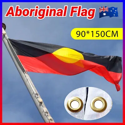 90*150CM Aboriginal Flag Australia Day Flag 90x150cm Indigenous Flag AU Stock • $13.99