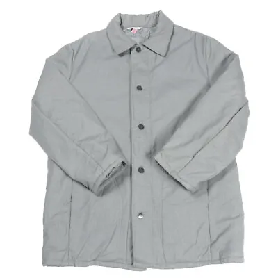 Vintage VEB WATTANA GDR Insulated Coat | Medium | Parka Workwear 70s 80s Jacket • £41.99