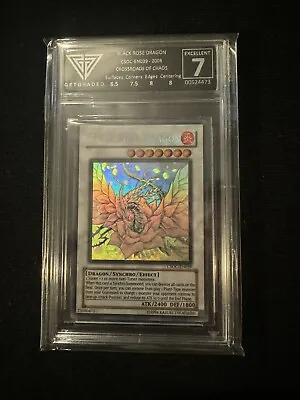 Yu-Gi-Oh! Black Rose Dragon CSOC-EN039 Ghost Rare Get Graded 7 • £200