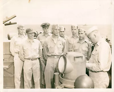 1945 WWII Official USS SHANGRI-LA Officers 8x10 Photo • $8.99