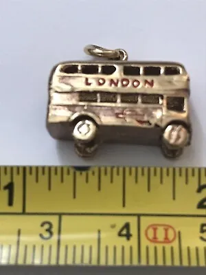 9Ct Gold HM Retro Vintage London Bus Charm Pendant As Found  • £185