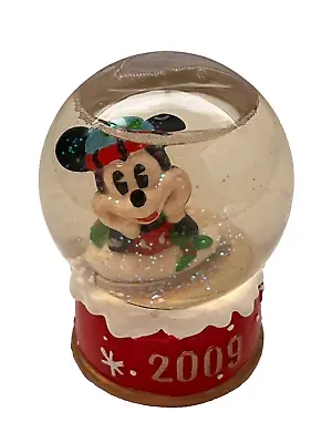 Disney Collectible Mini Snow Globe Mickey Mouse Christmas 2009 - JC Penny • $9.95