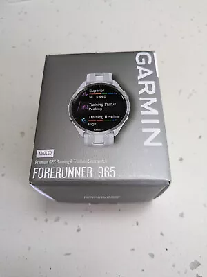 Garmin Forerunner 965 MultiSport Watch-Whitestone/Gray Free Shipping • $560