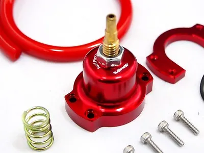 Honda Acura Racing Adjustable Fpr Fuel Pressure Regulator Riser Gauge Kit Red • $26.95