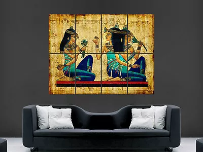 Egyptian Markings Hieroglyphics Poster Art Huge Image  Large Wall Picture • £18.75