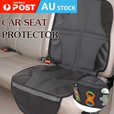 1/2xChild Car Seat Cover Under Seat Leather Saver Protector Mat Anti-Slip Safety • $14.69