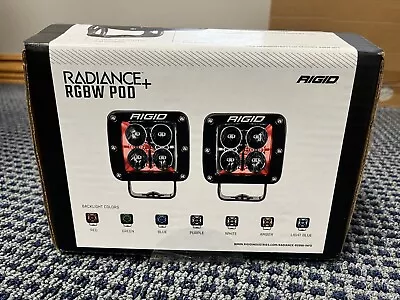(2) Rigid 202053 Radiance Pods LED Lights With Toggle Switch RGBW 7 Color Option • $223