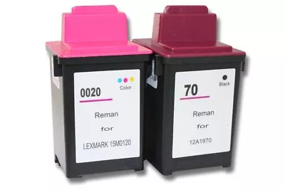 Set Of Ink Cartridges (2x) For Lexmark Z42 Z43 Z44 Z45 Z51 • £32.40