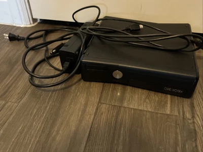 $70 • Buy Console Only Black Microsoft Xbox 360 Slim S Tested No Hard Drive