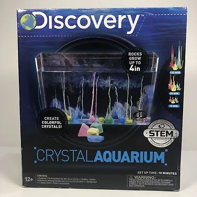 Crystal Aquarium Discovery Kids Growing Kit Magic Rocks STEM Complete New • $5.75