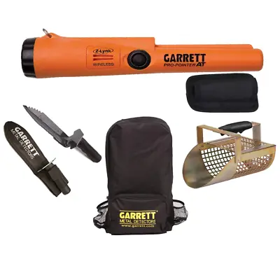 Garrett PRO-POINTER® AT Z-LYNK With Garrett Edge Digger Sand Scoop And Backpac • $247.18