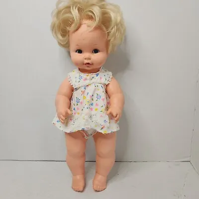 Vintage Mattel Tender Love Baby Doll Toy Drink/Wets Pull String Rubber 1969 • $48.32