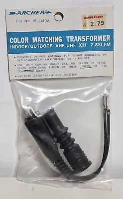 VTG Archer RadioShack Indoor Outdoor Color Matching Transformer 15-1140A VHF UHF • $13.99