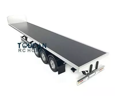 In Stock TOUCANRC RC 1/14 Chassis Flatbed Semi Trailer For TAMIYE Tractor Truck • £238.90