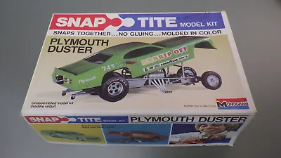 Vtg 1976 Monogram Plymouth Duster RRRRIP-OFF Funny Car 1/32 Model Kit BOX ONLY • $12