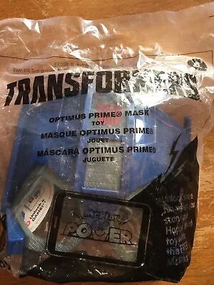 McDonald’s Happy Meal TRANSFOMERS Optimus Prime Mask Hasbro 2016 New! • $4.49