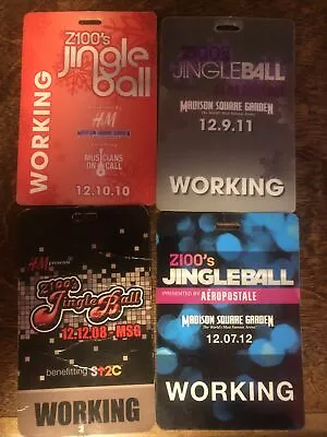 Z100's JINGLE BALL AT MADISON SQUARE GARDEN - BACKSTAGE / WORKING BACKSTAGE PASS • $5