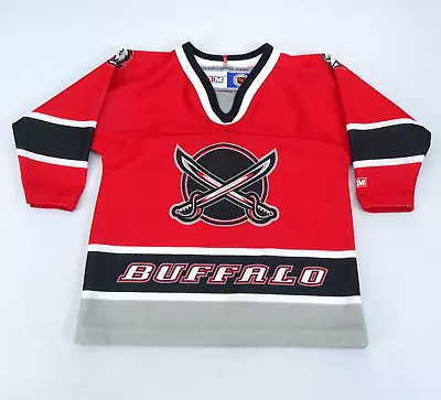 Vintage Buffalo Sabres CCM NHL Hockey Jersey Toddler Butter Knives 90s • $29.95