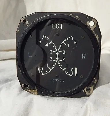  Cessna Marked Aircraft Dual EGT Indicator Gauge Instrument • $58.93