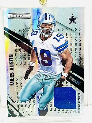 2010 Rookies Stars Longevity Miles Austin Game Used Prime Patch Sn 16/25 Sp • $14.99