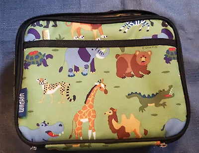 Wildkin Kids Insulated Lunch Box Bag For Boys & Girls (Wild Animals Green) • $12.50