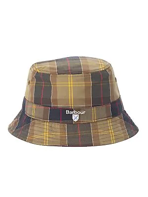 Barbour Men's Tartan Bucket Hat Green • £25.95