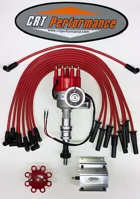 FORD 351C 351M 400 429 460 Small HEI DISTRIBUTOR RED + 60K COIL + 8MM USA WIRES • $157.97