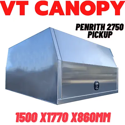 $1899 • Buy VT 1500x1770x860mm Flat Aluminum Canopy Toolbox UTE TRUCK 4WD Workmate Storage