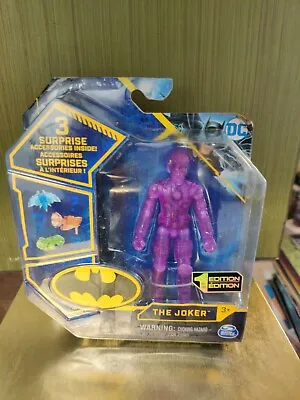 $10.75 • Buy Spin Master THE JOKER Clear Purple Chase Super Rare 4  2020 Batman New Tech DC