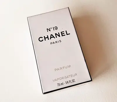 £121.68 • Buy CHANEL No 19 Parfum Vaporisateur (7.5 Ml/0.25 Oz), Vintage Formula, New Sealed