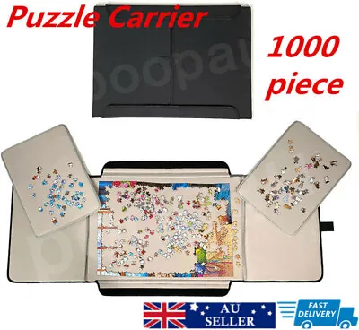 Portable Jigsaw Puzzle Board Mat Holds Up To 1000 Pieces Pizzle Carrier Portable • $61.56