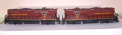 HO CUSTOM PAIR OF NORFOLK & WESTERN N&W PASSENGER  RED BIRDS   GP9's 508 512 • $150