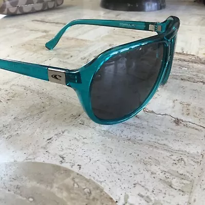 Oneill Sweeper Sunglasses Made In Italy Blue Turquoise Ex Cond • $22.95