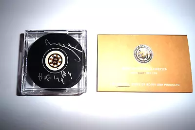 Bobby Orr Signed Autographed Boston Bruins In Glas Hockey Puck Gnr Coa • $125