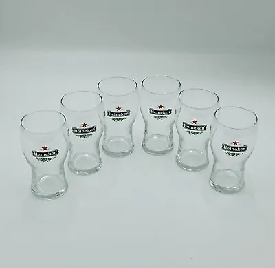 Heineken Collectible Bell Beer Glass 250mL Glass Set Of 6 • $27
