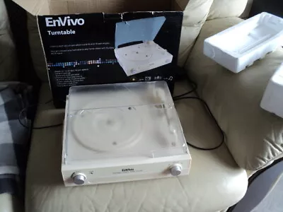 Envivo Vinyl Record Player Turntable 33  1/3 Rpm Albums & 45 & 78 Rpm Singles • £48