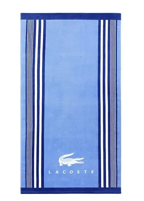 New Authentic Lacoste  Stripes  Beach Towel 100% Cotton 36x72 • £33.26