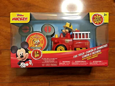 MICKEY MOUSE DISNEY Remote Control Car Fire Truck Cruiser Red RC Toy • $35