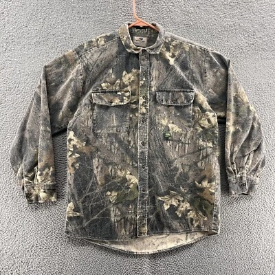 $29.99 • Buy VINTAGE Mossy Oak Shirt Men Extra Large Brown Camo Chamois Flannel Hunting 90s